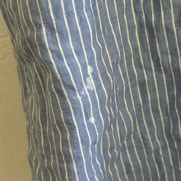 Blue and white stripe shirt dress - Picture 7 of 7